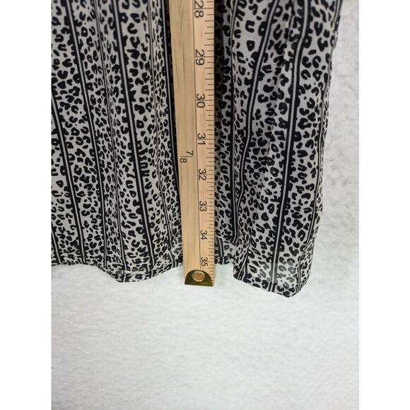 LILI SIDONIO Dress‎ Women Medium Striped Animal Print Lined Boho 3/4 Sleeve - Picture 8 of 15